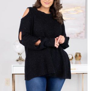 Cold Shoulder Sweater - Brand New